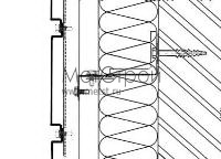 Схема горизонтальной стыковки фасадных кассетнов с открытым стыком