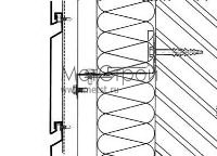 Схема горизонтальной стыковки фасадных кассетнов с закрытым стыком