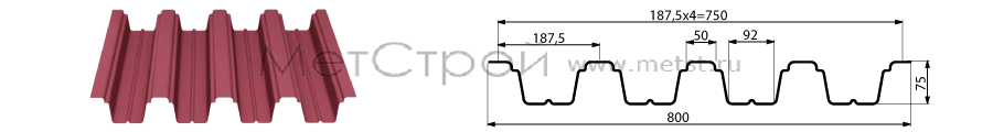 профнастил H75-750