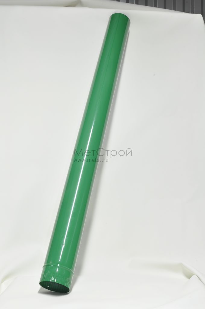 Труба водосточной системы 100 мм из оцинкованной 
стали — RAL 6029 — цвет Зеленая мята