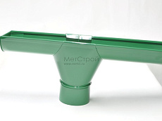 Канадка водосточной системы с полимерным 
покрытием цвета RAL 6029 (зеленая мята)