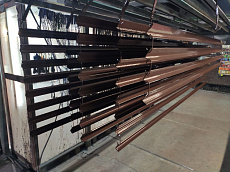 Угол двухсторонняя покраска толщиной металла 
3.0 мм, длиной 3000 мм, RAL 8017
