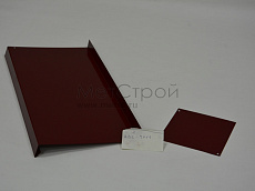 Доборный элемент из оцинкованной стали 
с полимерным покрытием цвета RAL 3011 коричнево-красный (терракотовый) (2)