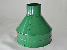 Воронка водосборная для водостока, окрашенная 
в цвет RAL 6029 (зеленая мята)